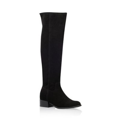 Black 'Whit' knee high flat boots